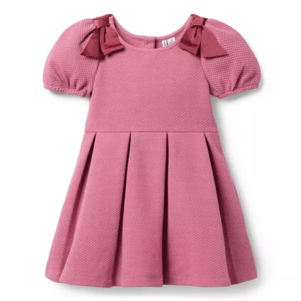 Janie and Jack the quilted bow shoulder dress